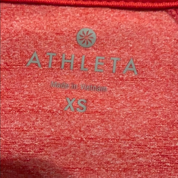 Athleta XS space dye orange 1/4 zip - Picture 2 of 4